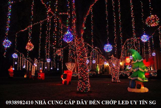 Dây đèn chớp nháy led 4,5m - 7m đủ màu