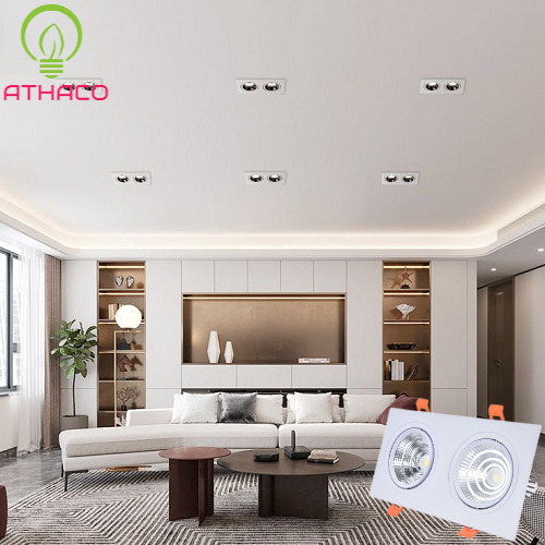 Ứng dụng của đèn âm trần đôi 14W led COB