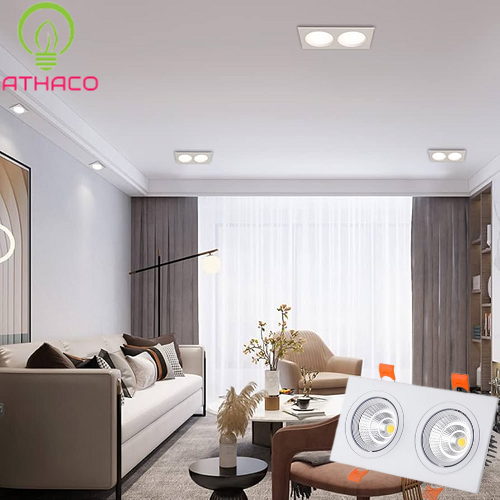 Ứng dụng của đèn âm trần đôi 14W led COB