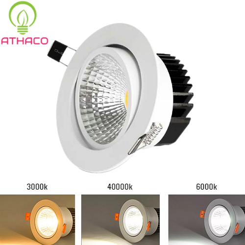 Ưu điểm nổi bật của mẫu đèn led downlight âm trần 7W COB