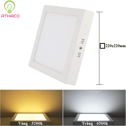 Đèn led ốp nổi 18w vuông AThaco