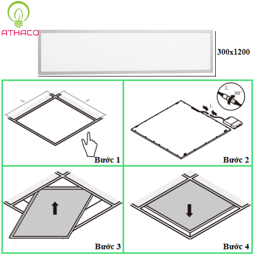 Đèn led panel 30x1200 40w cao cấp