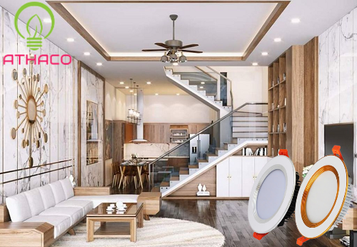 Ứng dụng cuả đèn led âm trần 3 chế độ 7w AThaco