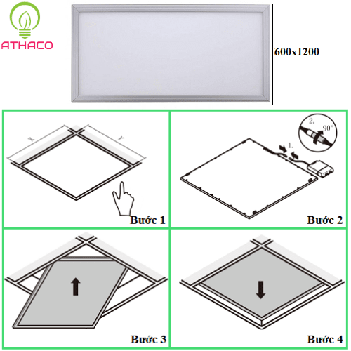 Đèn led panel 600x1200 72w cao cấp