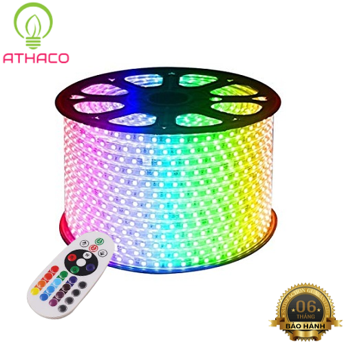 Led dây 5050 RGB cuộn 100m dùng remot