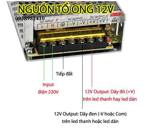 Cách lắp đặt nguồn tổ ong 12V an toàn hiệu quả