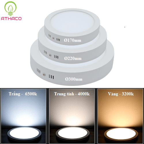 Đèn led ốp trần 3 chế độ 12w-18w-24w