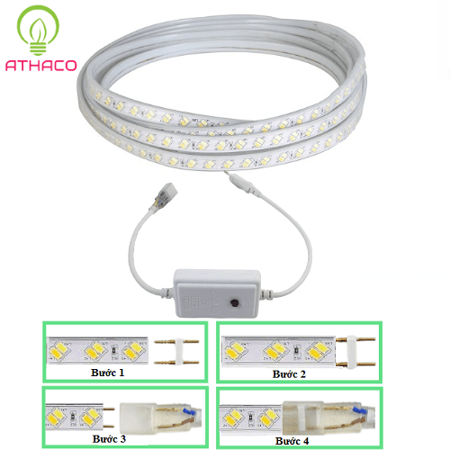 Hướng dẫn đấu nối led dây hắt trần 3 chế độ 5730