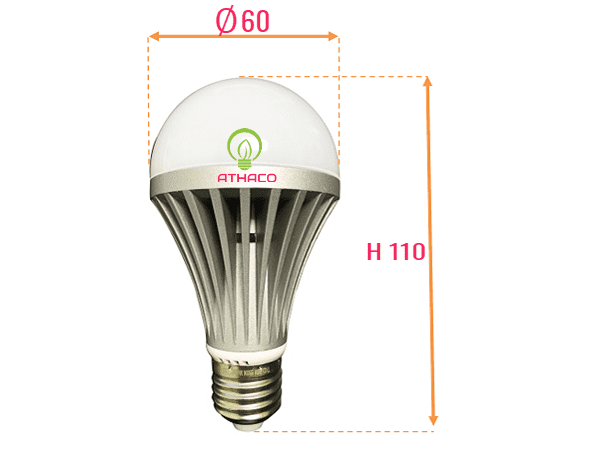 Đèn led khử mùi - Diệt khuẩn led Anion 7w