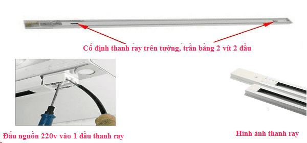 Hướng dẫn 4 bước lắp đặt đèn led rọi ray đơn giản hiệu quả