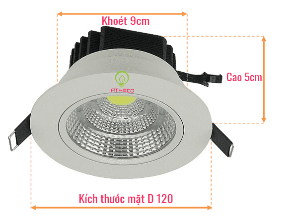 [Bật mí] 4 mẫu đèn led âm trần D90 chất lượng nhất hiện nay