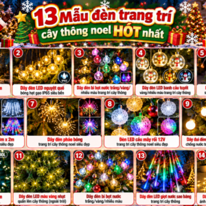 TOP 13 Mẫu dây đèn trang trí cây thông ưa chuộng nhất hiện nay