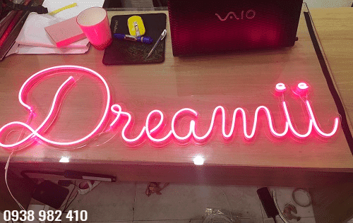 Làm đèn neon sign uốn chữ công nghệ LED giá rẻ TpHCM