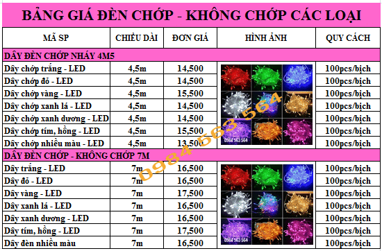 Dây đèn giáng sinh giá rẻ loại tốt tại TpHCM 