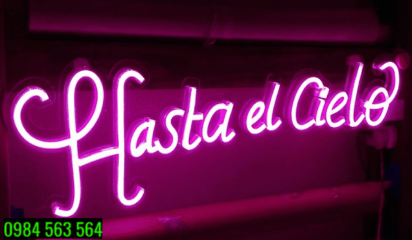 Địa chỉ uốn chữ Neon Sign ở Quận 2 TpHCM uy tín giá rẻ