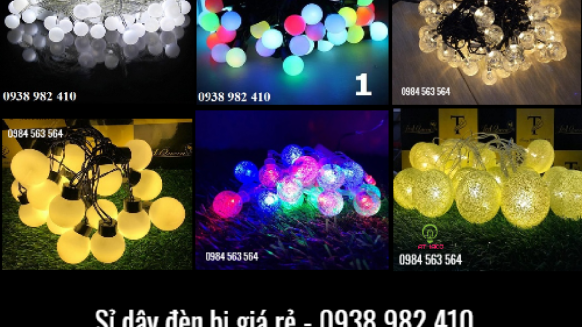 Bán dây đèn trang trí đường phố Quận 9 giá rẻ nhất