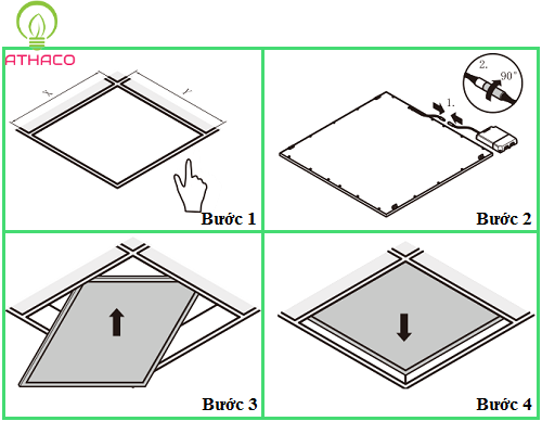 Đèn led panel 600x600 48w siêu sáng