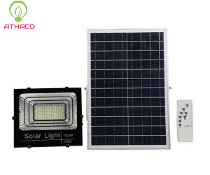 Phân phối đèn pha solar 100w năng lượng mặt trời giá rẻ tại HCM