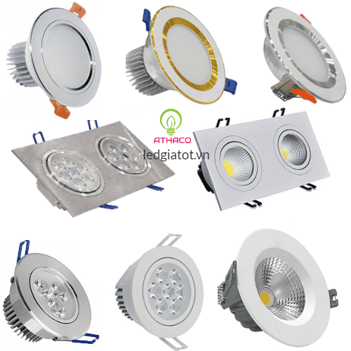 Mẫu đèn downlight âm trần AThaco bán chạy nhất Quận 10 Đèn downlight âm trần Quận 10 chính hãng giá rẻ nhất