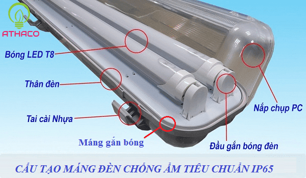 Đèn chống ẩm là gì? cấu tạo và ứng dụng của đèn chống ẩm