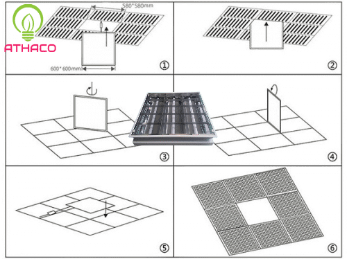 Hướng dẫn cách lắp đặt máng đèn âm trần qua 7 bước