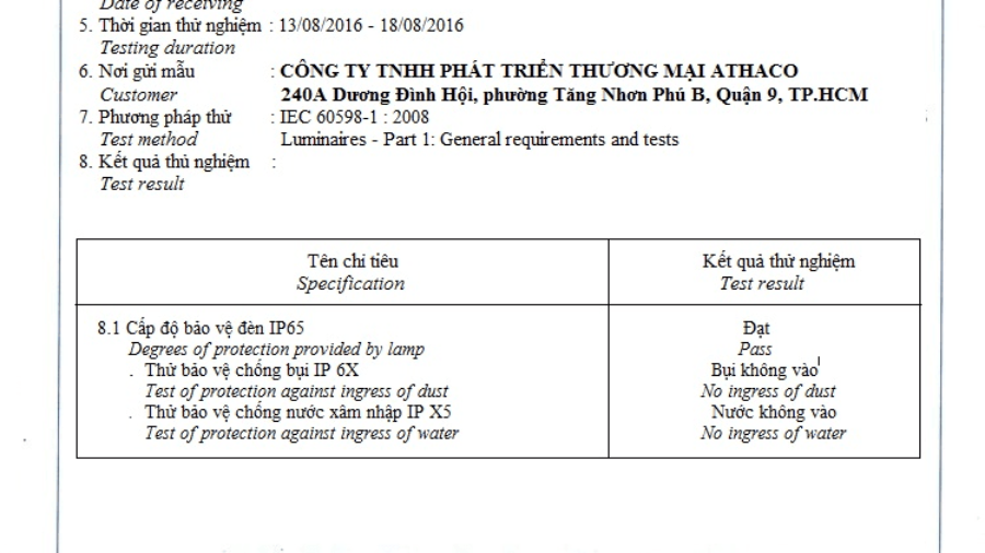 Tầm quan trọng của giấy chứng nhận máng đèn chống ẩm