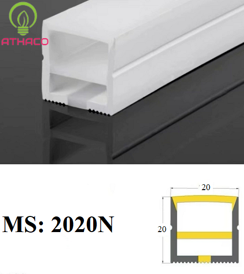 Kích thước đèn LED Silicon dẻo uốn cong định hình gắn nổi