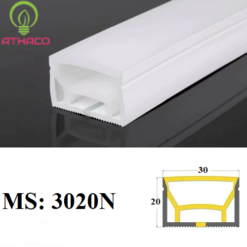 Kích thước đèn LED Silicon dẻo uốn cong định hình gắn nổi