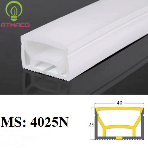 Kích thước đèn LED Silicon dẻo uốn cong định hình gắn nổi