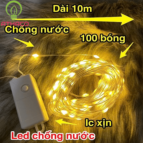 Dây đèn chớp led hạt gạo 10m siêu đẹp