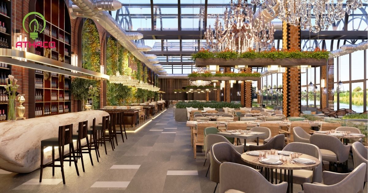 Nhà hàng, quầy bar, lounge, café trong khách sạn