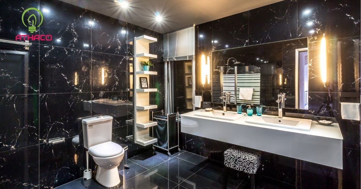 Phòng tắm – Chiếu sáng rõ ràng và chống ẩm tốt
