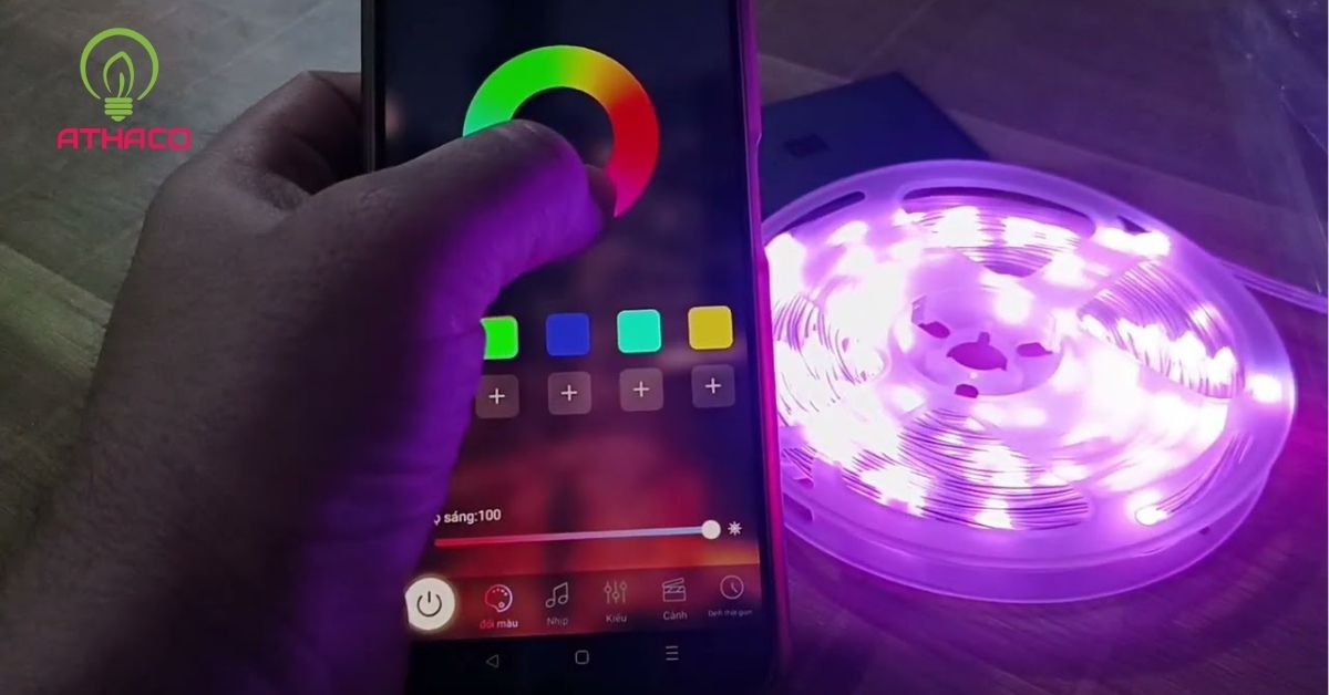 Hướng dẫn kết nối điện thoại với đèn LED chi tiết từng bước