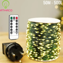 Dây đèn đom đóm trang trí 50m LED chống nước
