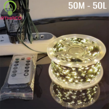 Dây đèn đom đóm trang trí 50m LED chống nước