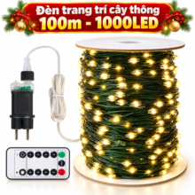 Đèn trang trí cây thông 100m 1000 LED siêu đẹp