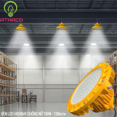 Ứng dụng của mẫu đèn chống nổ 100W LED SMD AThaco