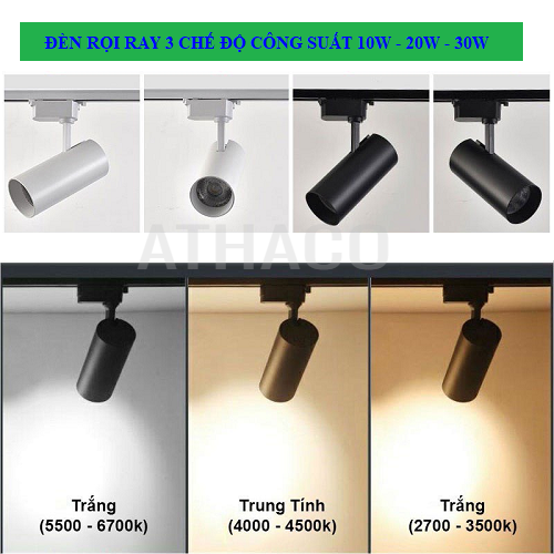 Điểm nổi bật của mẫu đèn rọi ray 3 chế độ màu 