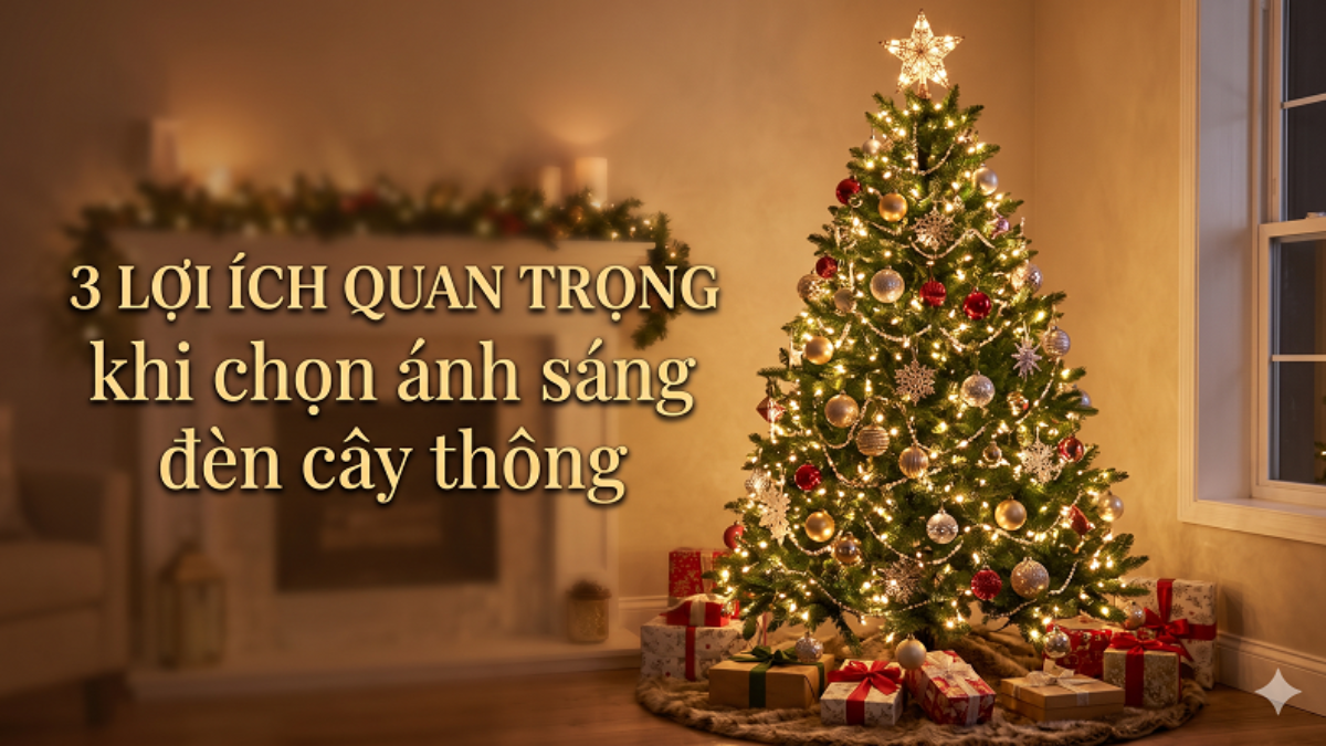 Bí Quyết Chọn Đèn Trang Trí Cây Thông Noel Đẹp Lung Linh, An Toàn Cho Mọi Không Gian