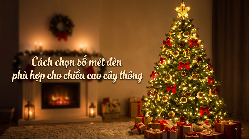Bí Quyết Chọn Đèn Trang Trí Cây Thông Noel Đẹp Lung Linh, An Toàn Cho Mọi Không Gian