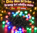 Dây Đèn Bi Tròn Trang Trí Nhiều Màu 8M 40 Bóng