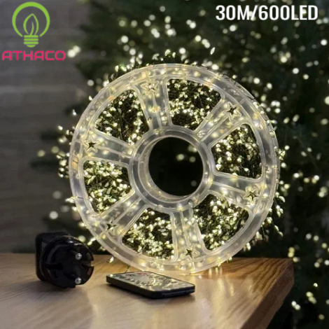 Dây đèn LED hạt gạo 30m bóng đom đóm