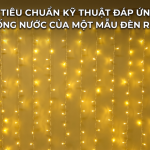 Dây Đèn Rèm LED Trang Trí Ngoài Trời Chống Nước Bền Đẹp - AThaco