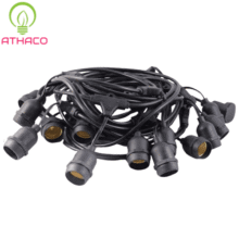Dây Đui Đèn Ngoài Trời E27 10m 15 Đui Chống Nước