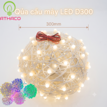 Đèn Cầu Mây LED D300 Trang Trí 12V Siêu Bền
