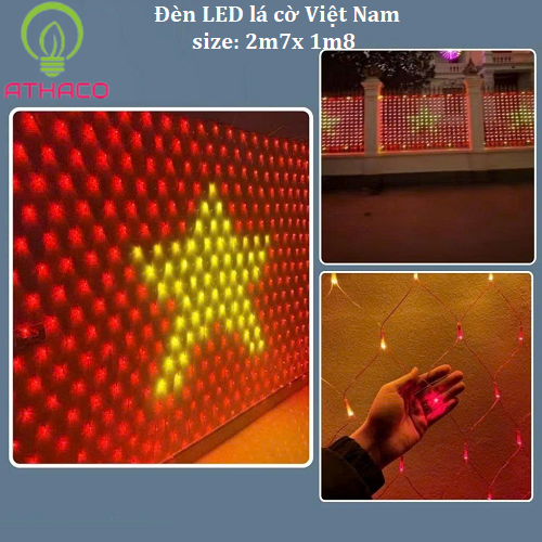 Ưu điểm của mẫu đèn LED lá cờ trang trí