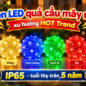 Đèn LED Quả Cầu Mây Rối Trang Trí Ngoài Trời - Xu Hướng “Gây Bão” Năm Nay