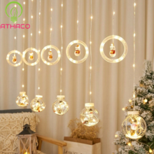 Đèn LED rèm banh cầu tuyết trang trí