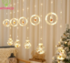 Đèn LED rèm banh cầu tuyết trang trí